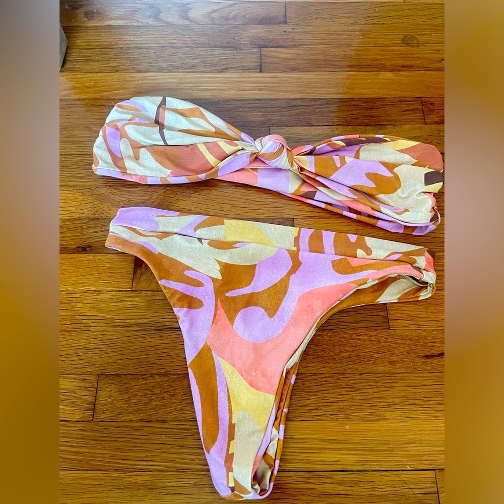 Stone Fox swimsuit set-Tropic Print